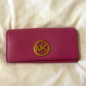 Michael Kors Pink Leather Wallet
